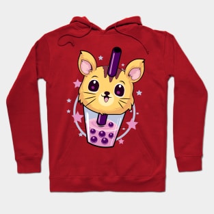 Kawaii Cat Boba tea Hoodie